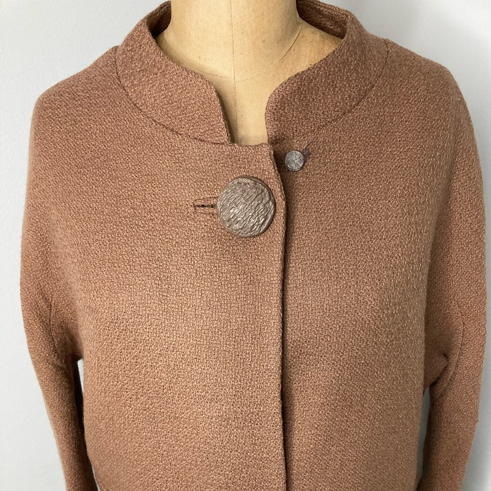 Vintage Cocoa Brown Suit Jacket Pretty Big Buttons Perfect For Fall!